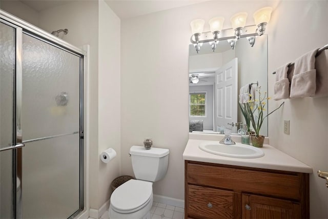 7052 Bennington Woods Dr, Mccandless, PA 15237 - full bathroom featuring vanity, a stall shower, and tile patterned floors