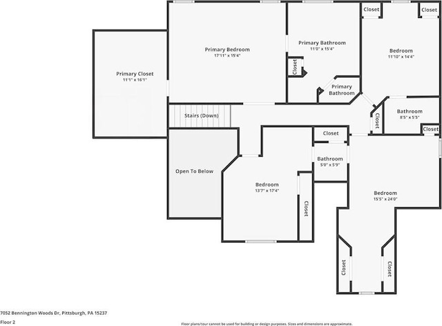 7052 Bennington Woods Dr, Mccandless, PA 15237 - view of floor plan / room layout