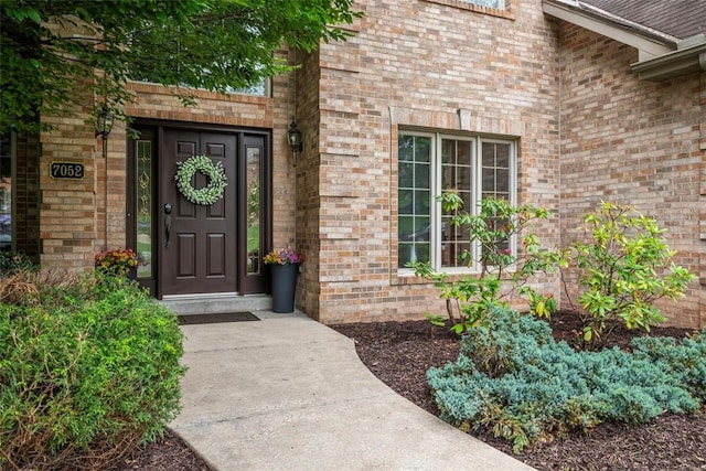 7052 Bennington Woods Dr, Mccandless, PA 15237 - property entrance with brick siding