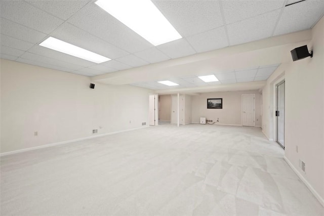 7052 Bennington Woods Dr, Mccandless, PA 15237 - empty room with a paneled ceiling and light colored carpet