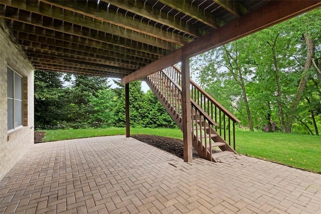 7052 Bennington Woods Dr, Mccandless, PA 15237 - view of patio with stairway