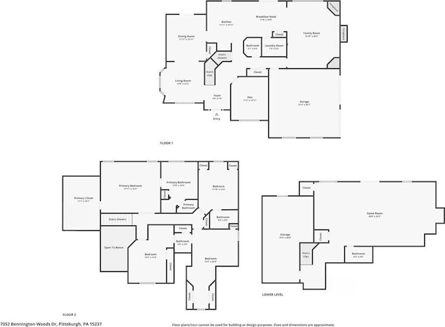 7052 Bennington Woods Dr, Mccandless, PA 15237 - view of room layout