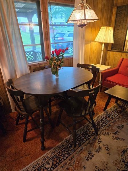 192 Crowe Ave, Mars Boro, PA 16046 - dining space with wood walls
