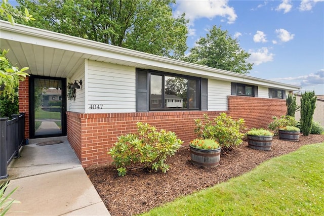 4047 Crestwood Dr, West Deer, PA 15044 - property entrance featuring brick siding