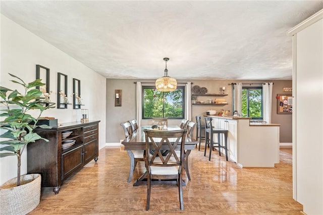 4047 Crestwood Dr, West Deer, PA 15044 - dining room featuring light wood-style flooring and baseboards