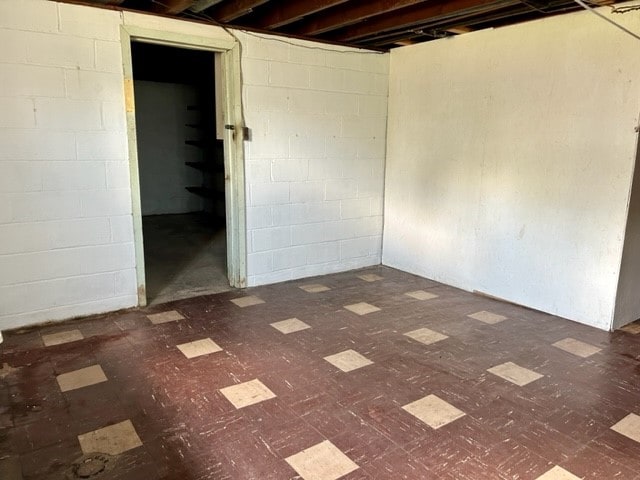 300 6th Ave, New Eagle, PA 15067 - unfinished below grade area featuring tile patterned floors