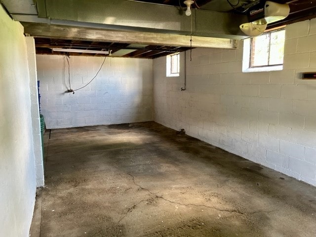 300 6th Ave, New Eagle, PA 15067 - below grade area with concrete block wall