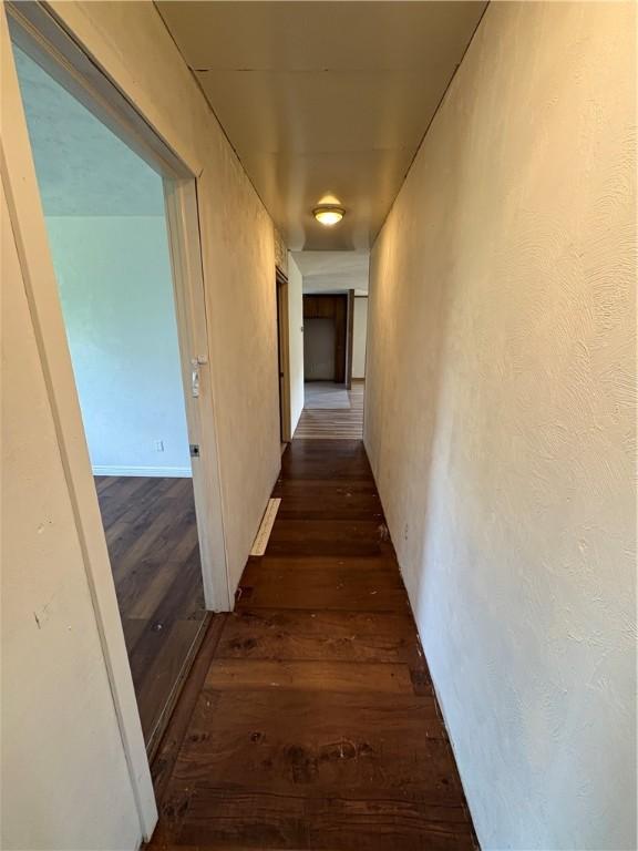 114 Cardinal Rd, Canoe/Banks Twps, PA 15742 - corridor featuring dark wood-type flooring