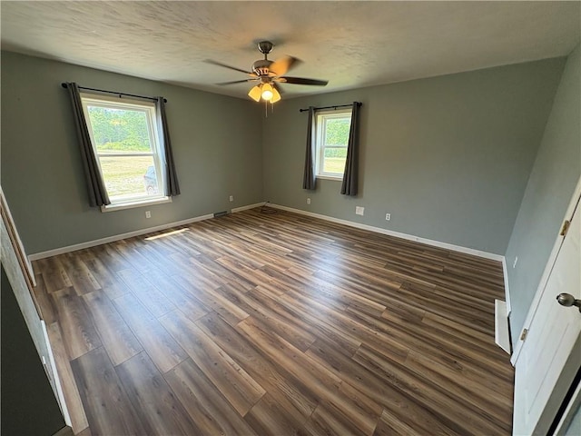 114 Cardinal Rd, Canoe/Banks Twps, PA 15742 - empty room featuring dark wood finished floors and ceiling fan