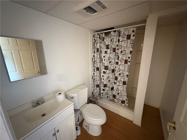 114 Cardinal Rd, Canoe/Banks Twps, PA 15742 - bathroom with vanity, wood finished floors, and shower / bathtub combination with curtain