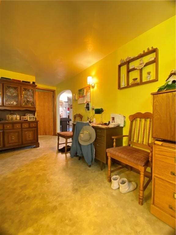 371 Leech Rd, Sugar Grove Twp, PA 16125 - home office featuring arched walkways
