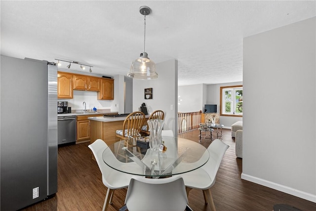 1304 Greenhill Road Ext, Shaler, PA 15209 - dining room featuring dark wood finished floors and baseboards