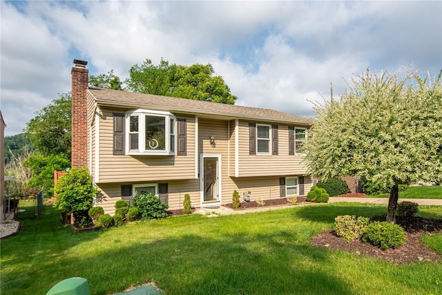 1304 Greenhill Road Ext, Shaler, PA 15209 - bi-level home featuring a chimney and a front lawn