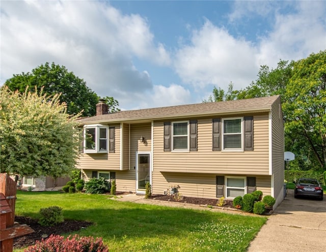 1304 Greenhill Road Ext, Shaler, PA 15209 - split foyer home with a chimney and a front yard