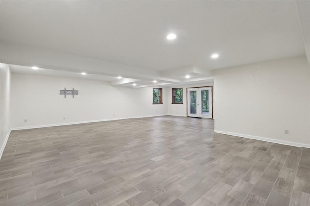 38 Easton Rd, Fox Chapel, PA 15238 - unfurnished living room with recessed lighting and light wood-type flooring