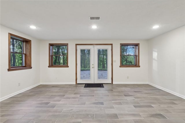 38 Easton Rd, Fox Chapel, PA 15238 - unfurnished room with plenty of natural light, french doors, and recessed lighting