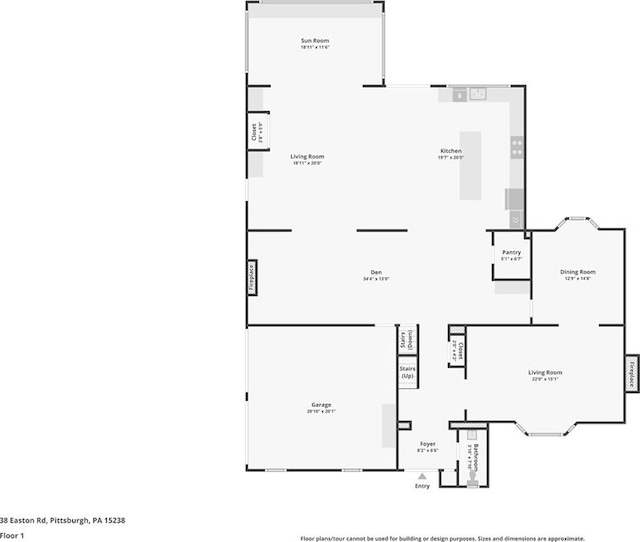 38 Easton Rd, Fox Chapel, PA 15238 - view of property floor plan