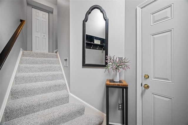 81406 Lost Valley Dr, Adams Twp, PA 16046 - stairway with baseboards