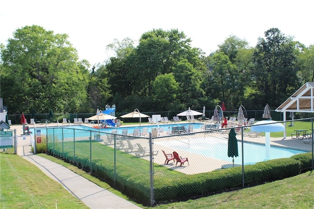 81406 Lost Valley Dr, Adams Twp, PA 16046 - community pool featuring a patio
