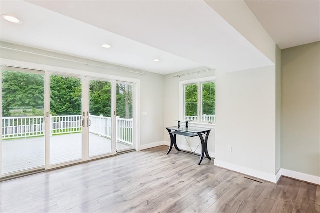 3442 Mercer Rd, Neshannock Twp, PA 16105 - interior space with wood finished floors and recessed lighting