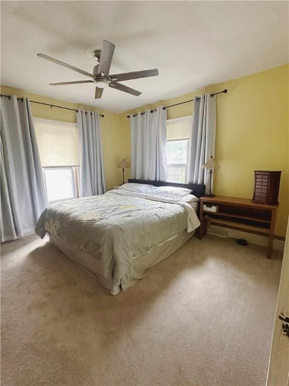 566 4th St, City Of But Ne, PA 16001 - bedroom featuring carpet floors and ceiling fan
