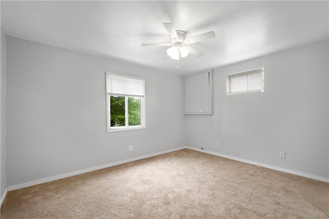 10 Fieldcrest Dr, Robinson Twp Wsh, PA 15057 - carpeted spare room with plenty of natural light and ceiling fan