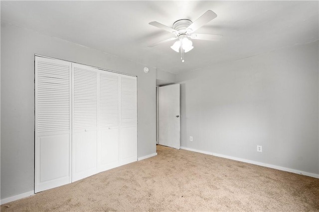 10 Fieldcrest Dr, Robinson Twp Wsh, PA 15057 - unfurnished bedroom featuring carpet flooring, a closet, and ceiling fan