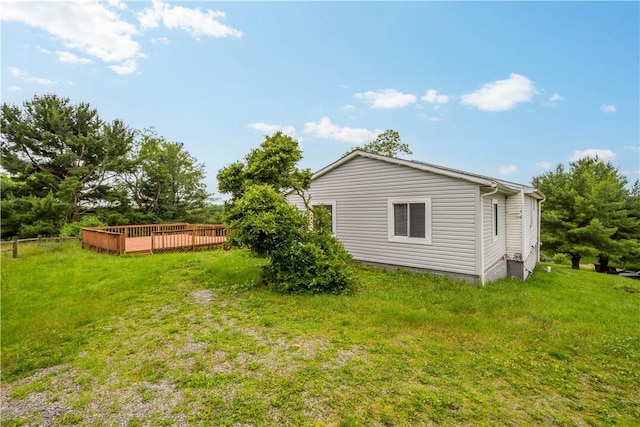 10 Fieldcrest Dr, Robinson Twp Wsh, PA 15057 - view of green lawn featuring a deck