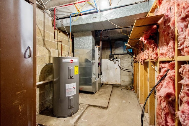 10 Fieldcrest Dr, Robinson Twp Wsh, PA 15057 - utility room featuring electric water heater and heating unit