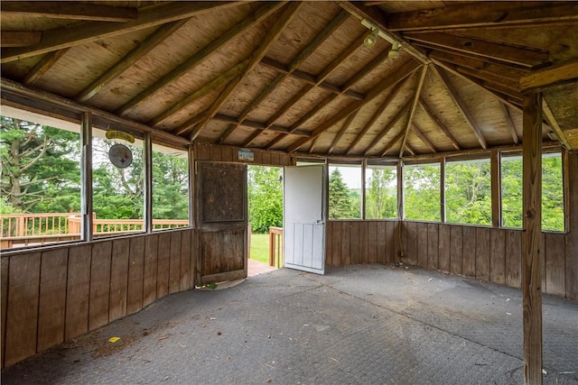 10 Fieldcrest Dr, Robinson Twp Wsh, PA 15057 - unfurnished sunroom with lofted ceiling