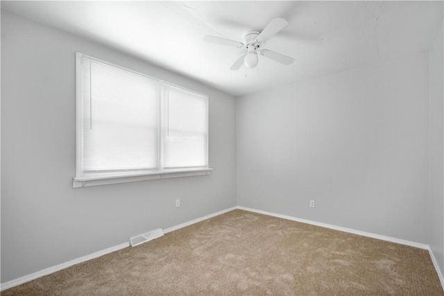 10 Fieldcrest Dr, Robinson Twp Wsh, PA 15057 - carpeted empty room featuring baseboards and ceiling fan