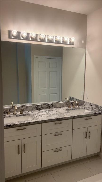 149 Shady River Blvd Unit 40B, Economy, PA 15005 - full bathroom featuring double vanity and marble look tiles