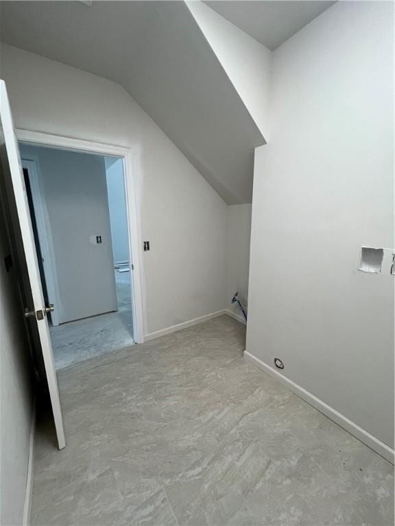 149 Shady River Blvd Unit 40B, Economy, PA 15005 - bonus room with vaulted ceiling, a baseboard radiator, and concrete flooring