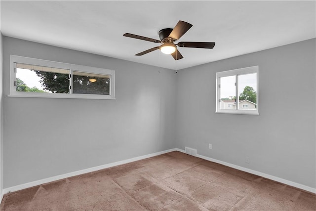 354 Ryan Dr, Pittsburgh, PA 15220 - carpeted spare room featuring plenty of natural light and ceiling fan