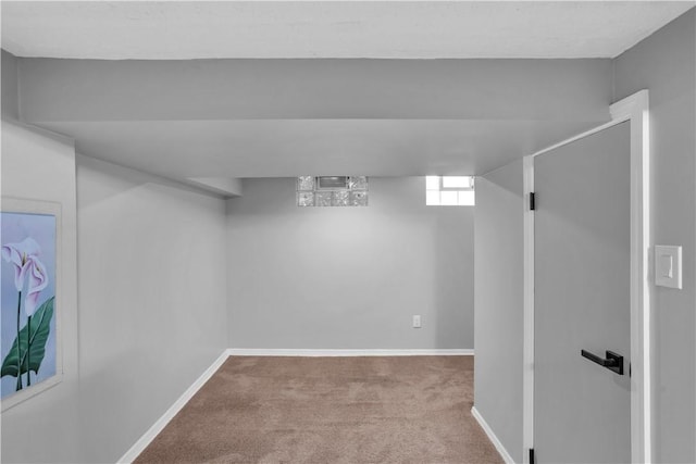 354 Ryan Dr, Pittsburgh, PA 15220 - below grade area featuring carpet floors and baseboards