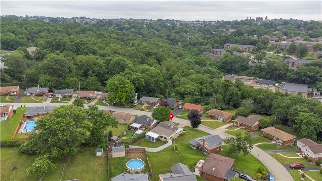 354 Ryan Dr, Pittsburgh, PA 15220 - aerial overview of property's location featuring nearby suburban area