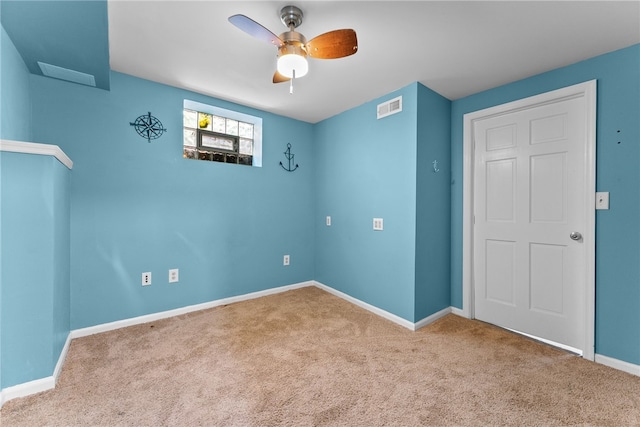 1406 Blossom Hill Rd, Castle Shannon, PA 15234 - unfurnished room with carpet and a ceiling fan