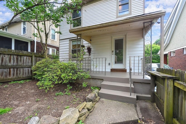 206 Lincoln Ave, Edgewood, PA 15218 - property entrance with a porch