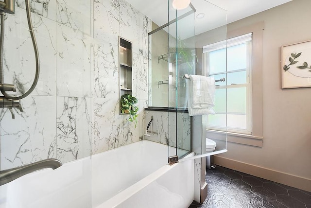 206 Lincoln Ave, Edgewood, PA 15218 - bathroom with toilet and shower / washtub combination