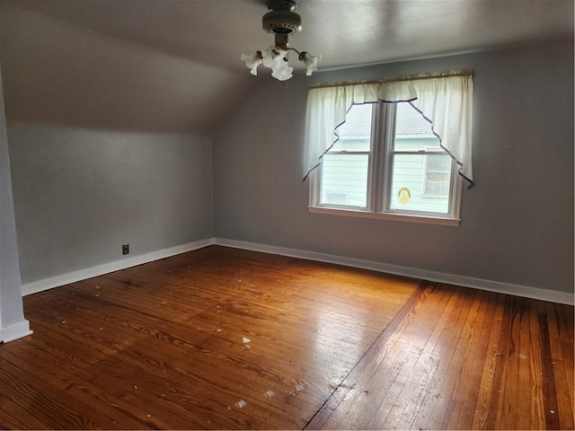 1025 Union Ave, Brackenridge, PA 15014 - bonus room featuring hardwood / wood-style floors and vaulted ceiling