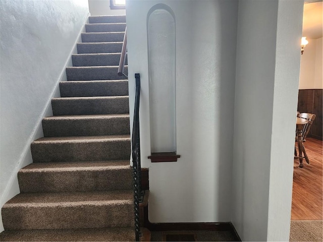 1025 Union Ave, Brackenridge, PA 15014 - staircase featuring wood finished floors