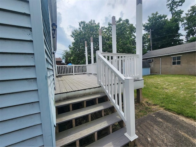 1025 Union Ave, Brackenridge, PA 15014 - wooden deck featuring a lawn