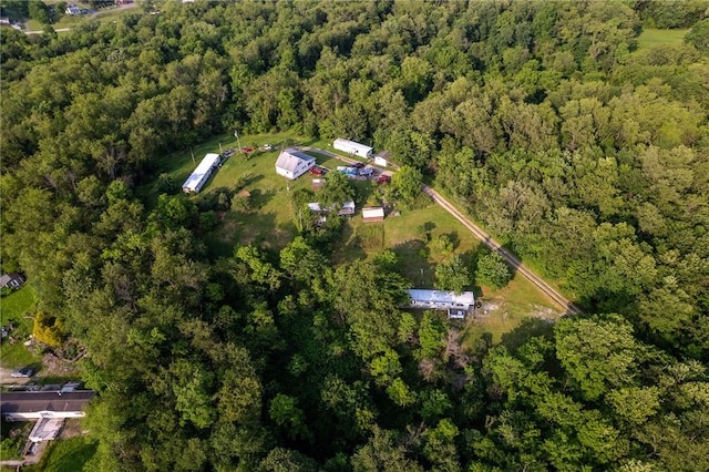 15 Overbrook Ln, Cecil, PA 15057 - aerial view of property and surrounding area featuring a heavily wooded area