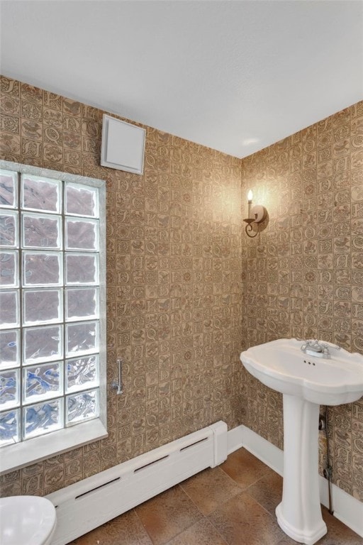 5256 Beeler St, Squirrel Hill, PA 15217 - bathroom featuring a baseboard heating unit