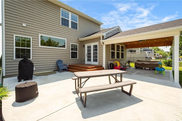 265 Sunrise Dr, Collier Twp, PA 15106 - view of patio featuring french doors