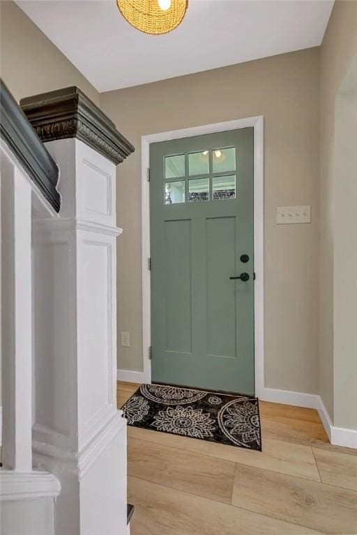 452 Canal St, Beaver, PA 15009 - foyer with light wood-style floors and baseboards