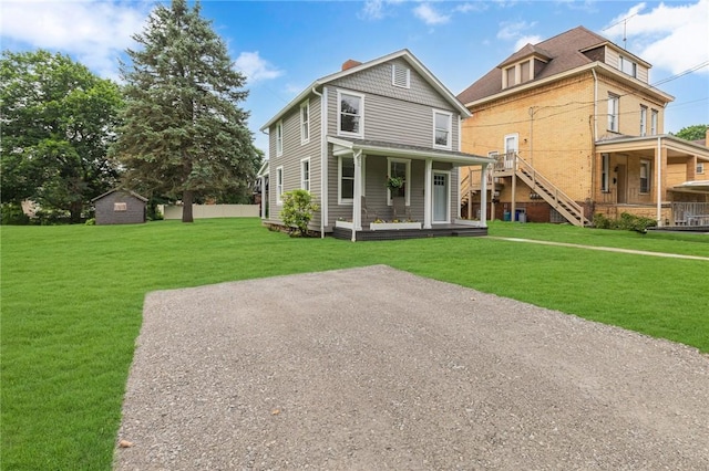 452 Canal St, Beaver, PA 15009 - rear view of house featuring a yard and stairway