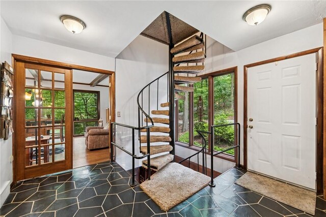 150 Buckwheat Dr, Pine Twp Nal, PA 15044 - entryway with stairs and baseboards