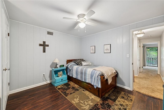 150 Buckwheat Dr, Pine Twp Nal, PA 15044 - bedroom featuring wood finished floors and a ceiling fan