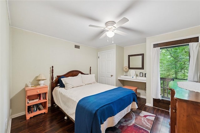 150 Buckwheat Dr, Pine Twp Nal, PA 15044 - bedroom with wood finished floors and a ceiling fan